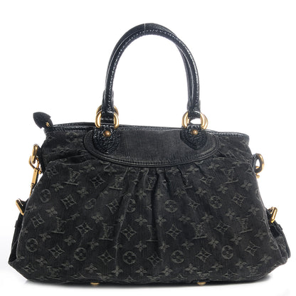 Louis Vuitton Denim Neo Cabby MM Black 1 of 8