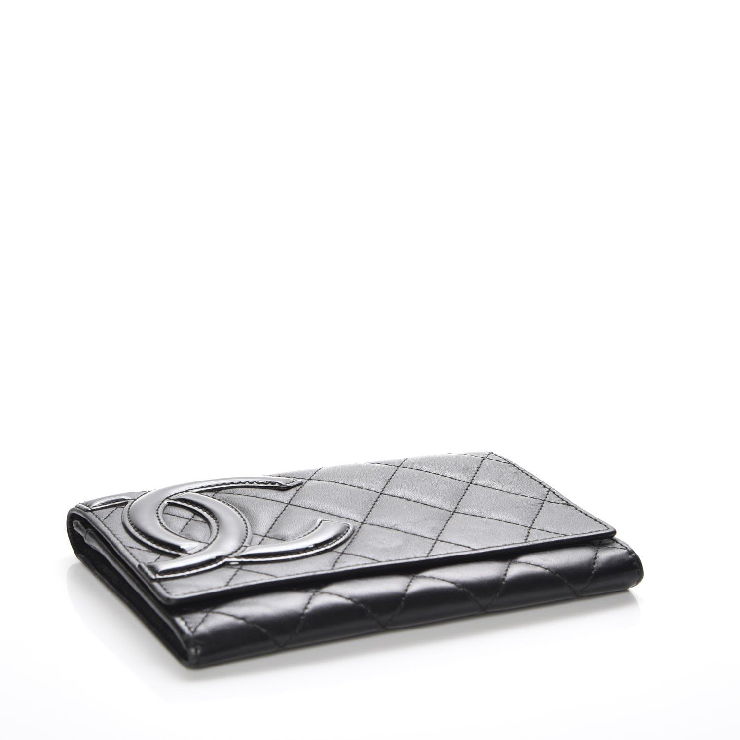 Chanel Calfskin Quilted Cambon Flap Wallet Black 4 of 10