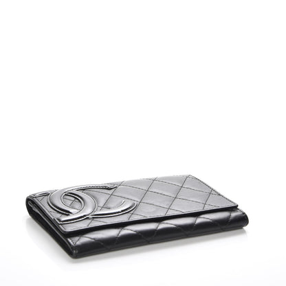 Chanel Calfskin Quilted Cambon Flap Wallet Black 4 of 10