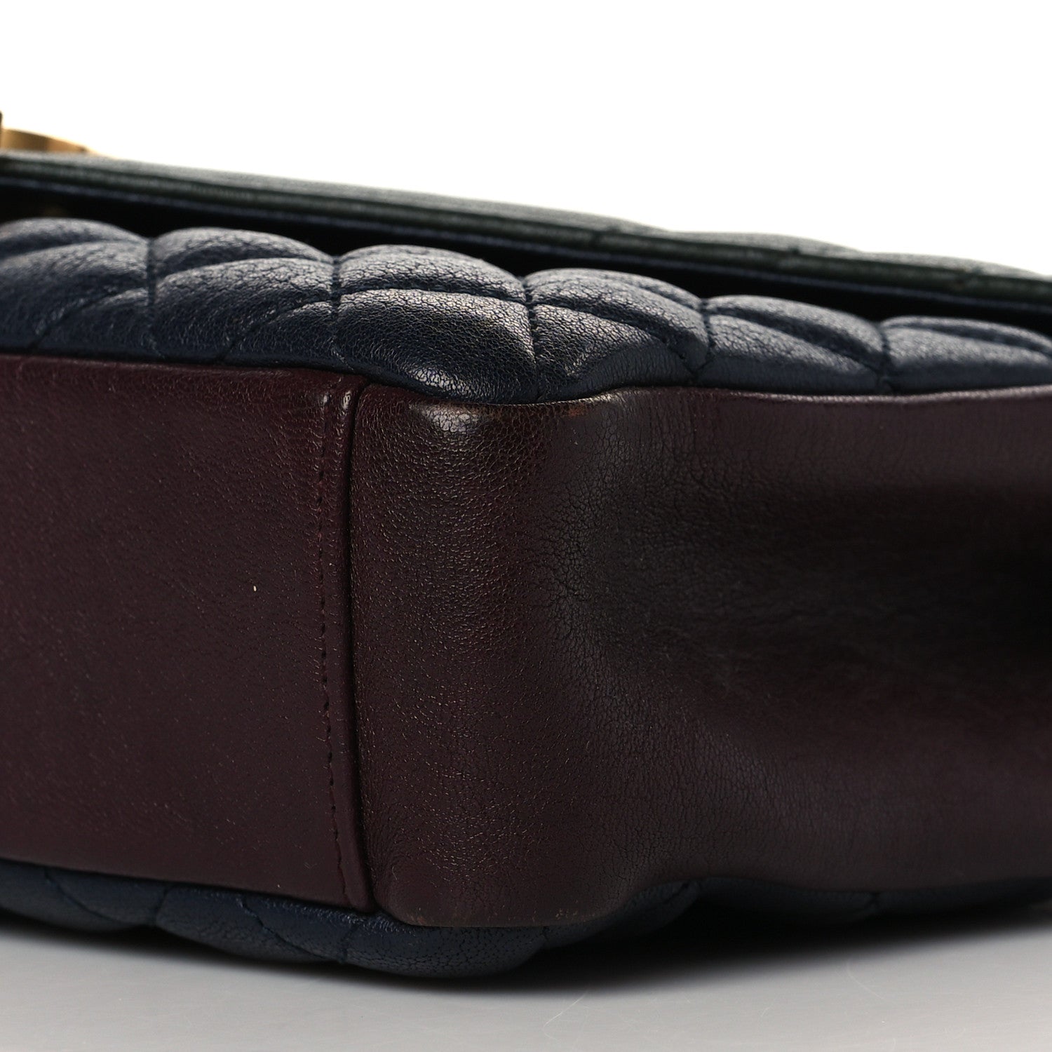 Saint Laurent Sheepskin Tri-Color Tri-Quilt Monogram Medium College Bag 9 of 9