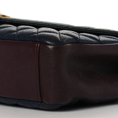 Saint Laurent Sheepskin Tri-Color Tri-Quilt Monogram Medium College Bag 9 of 9