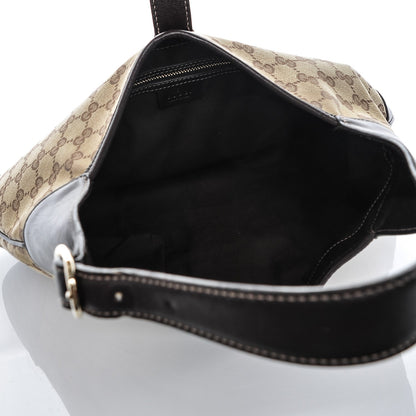 Gucci Monogram Web Jackie O Bouvier Hobo Dark Brown 6 of 7