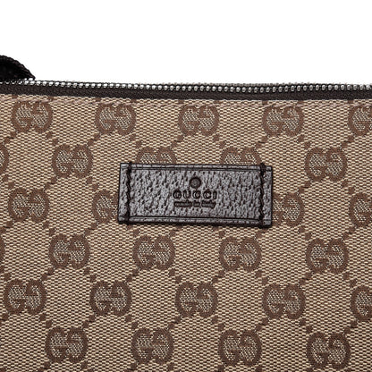 Gucci Monogram Flat Messenger Bag Ebony 8 of 10