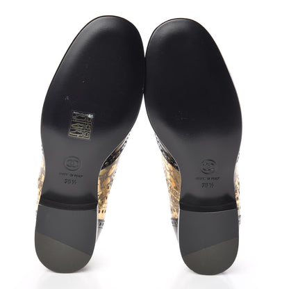 Chanel Patent Lace Up Oxfords 36.5 Gold Black 5 of 8