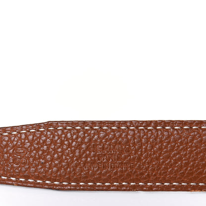 Hermes Box Togo 24mm Mini Constance H Belt 80 Black Gold 3 of 15