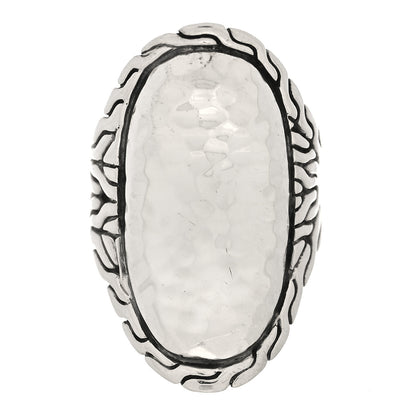 John Hardy Sterling Silver Palu Hammered Saddle Ring 54 7 1 of 4