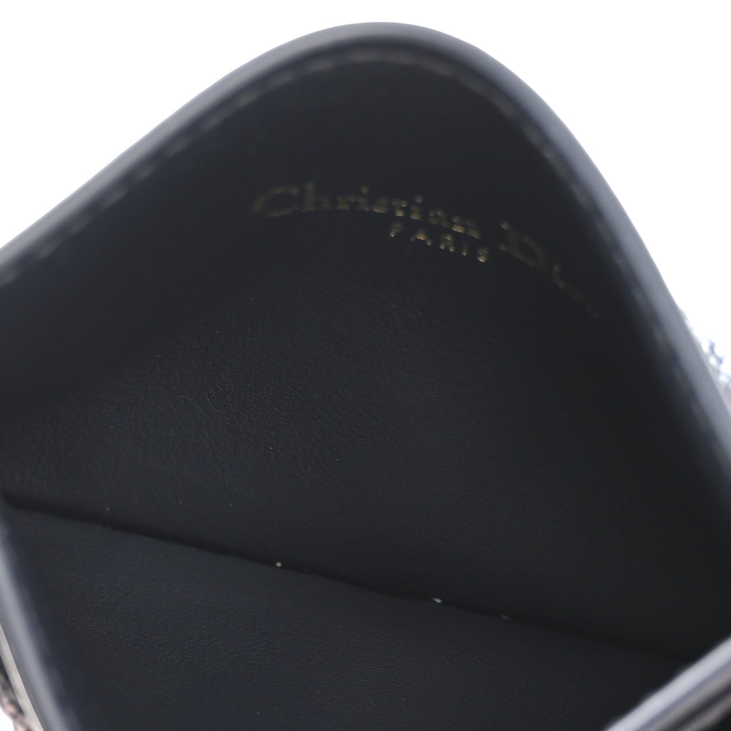 Christian Dior Denim Jacquard Oblique Calfskin 30 Montaigne Freesia Card Holder Blue 9 of 14