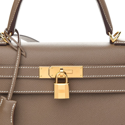 Hermes Epsom Kelly Sellier 28 Etoupe 15 of 39