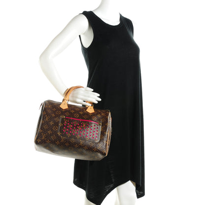 Louis Vuitton Monogram Perforated Speedy 30 Fuchsia 2 of 7