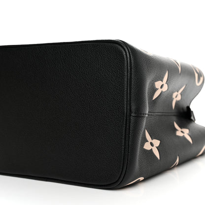 Louis Vuitton LOUIS VUITTON Empreinte Monogram Giant Neonoe MM Black Beige 10 of 11
