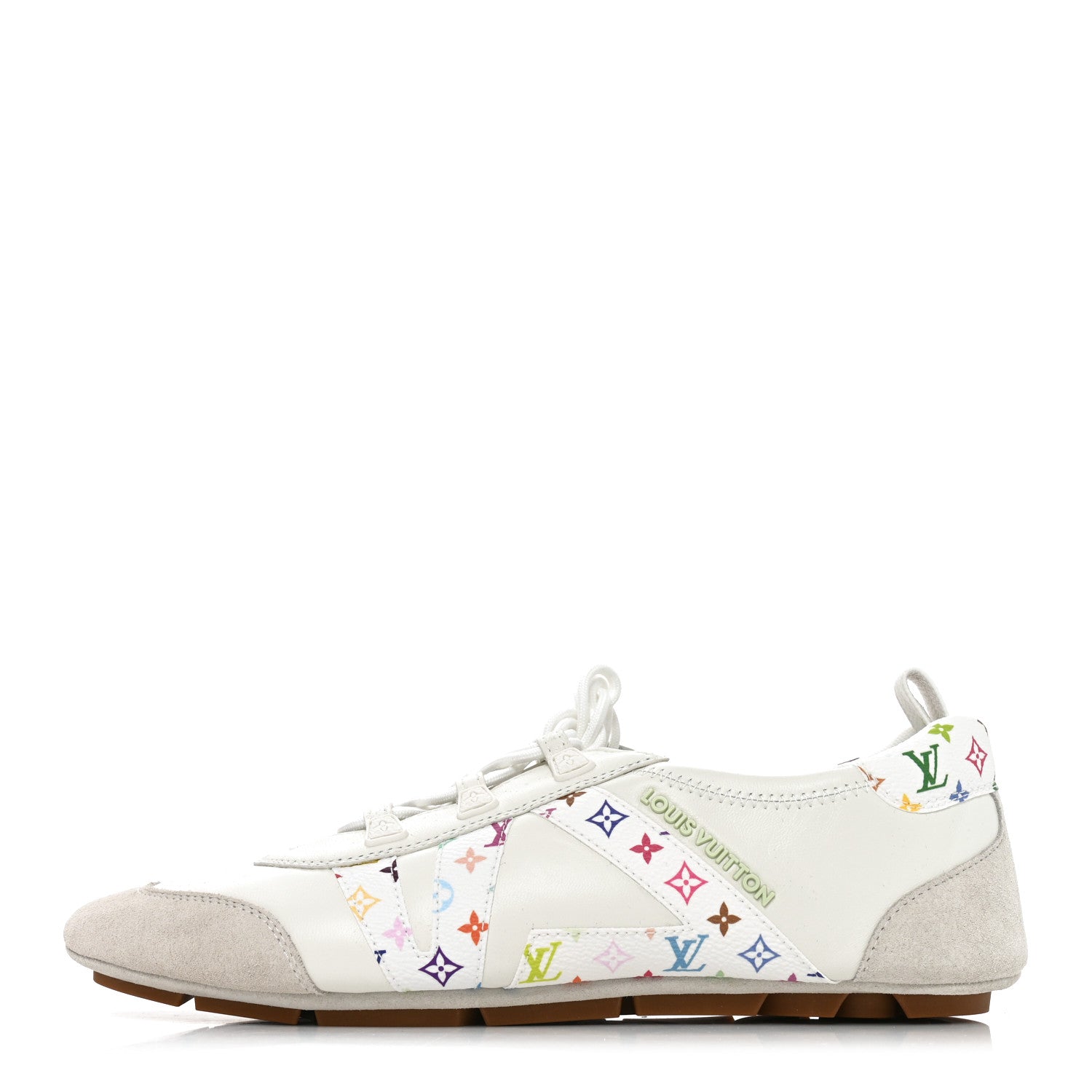 Louis Vuitton LV X TM Calfskin Monogram Multicolor Womens LV Sneakerina 40 White 1 of 8