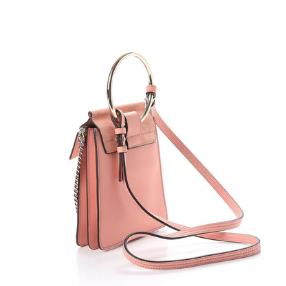 Chloe Suede Calfskin Mini Faye Bracelet Bag Ideal Blush 3 of 7
