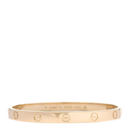 Cartier 18K Yellow Gold LOVE Bracelet 18 1 of 7
