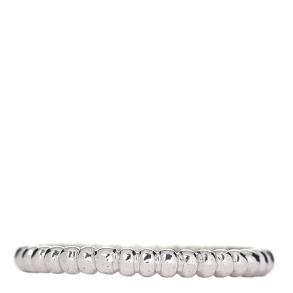 Van Cleef & Arpels 18K White Gold Small Perlee Ring 55 7.25 3 of 5