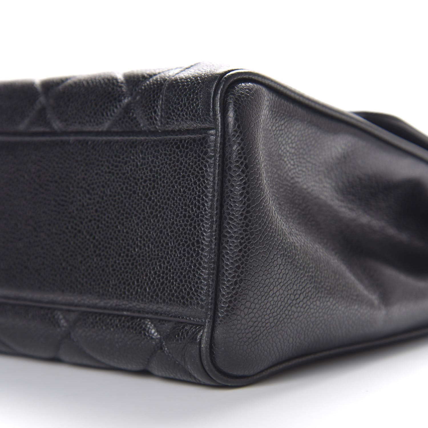 Chanel Caviar Quilted Jumbo Kelly Flap Black 6 of 9