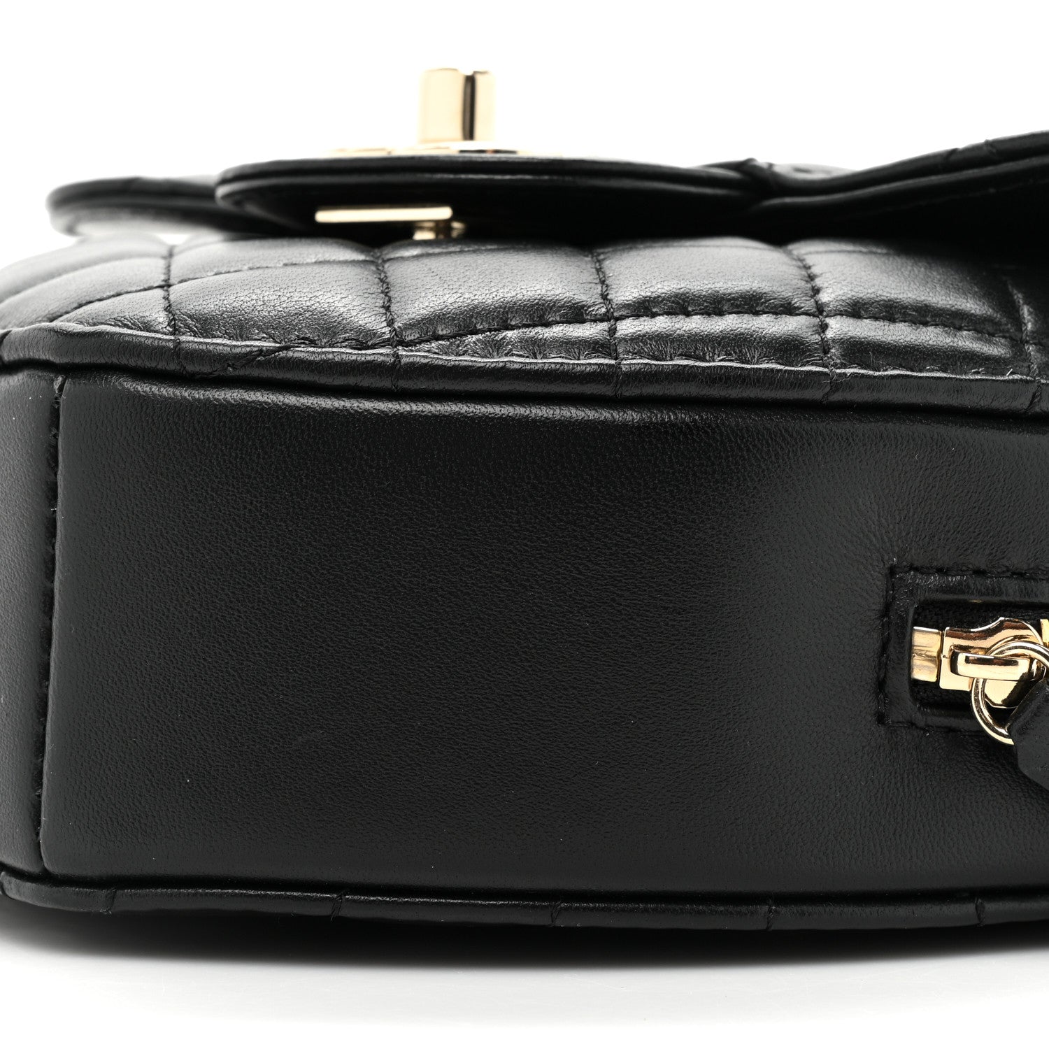 Chanel Lambskin Quilted CC In Love Heart Bag Black 8 of 10