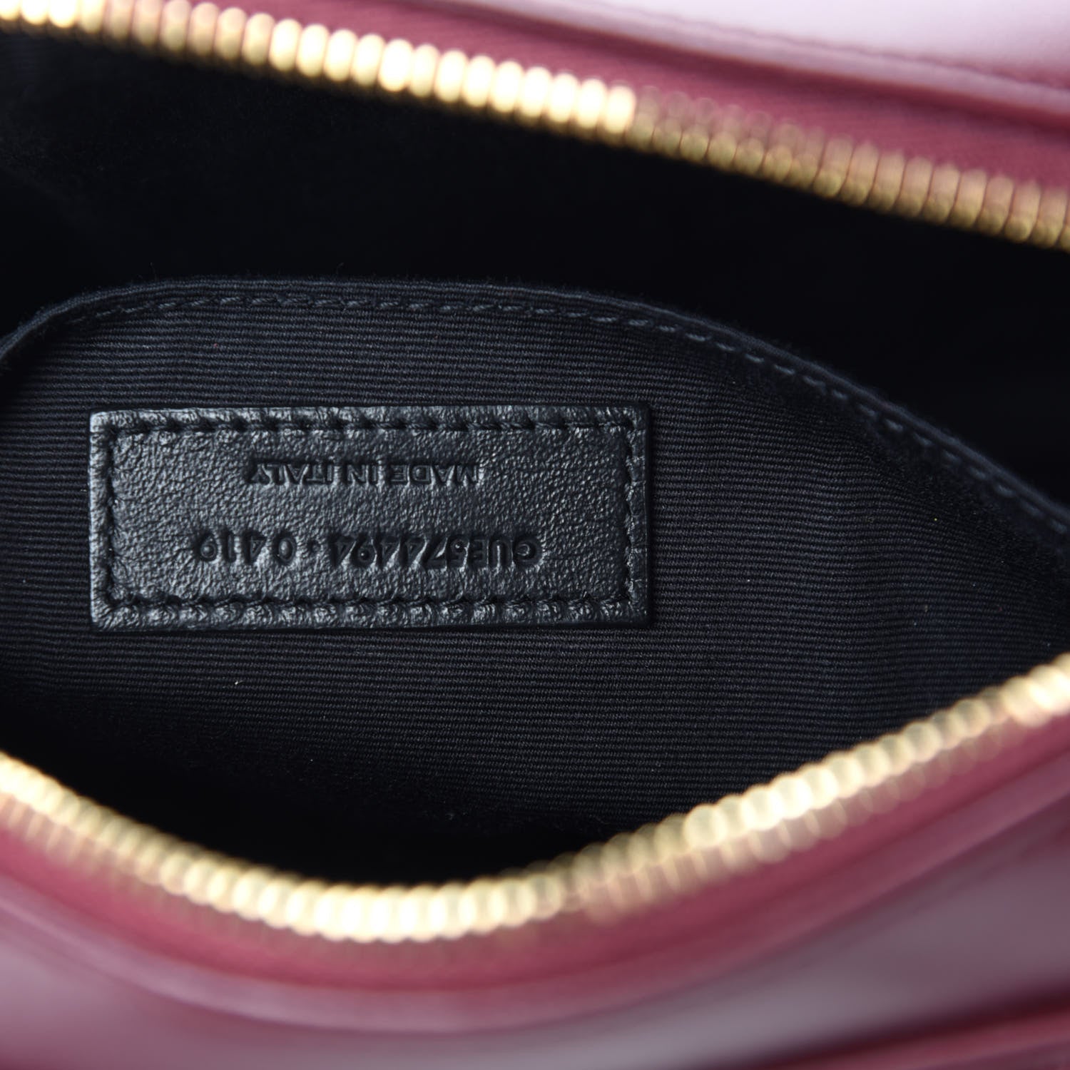 Saint Laurent Calfskin Matelasse Monogram Lou Camera Bag Dark Rouge 9 of 10
