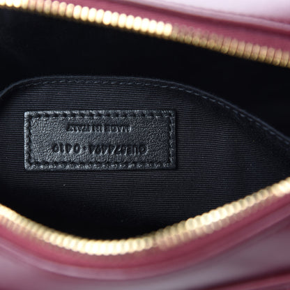 Saint Laurent Calfskin Matelasse Monogram Lou Camera Bag Dark Rouge 9 of 10