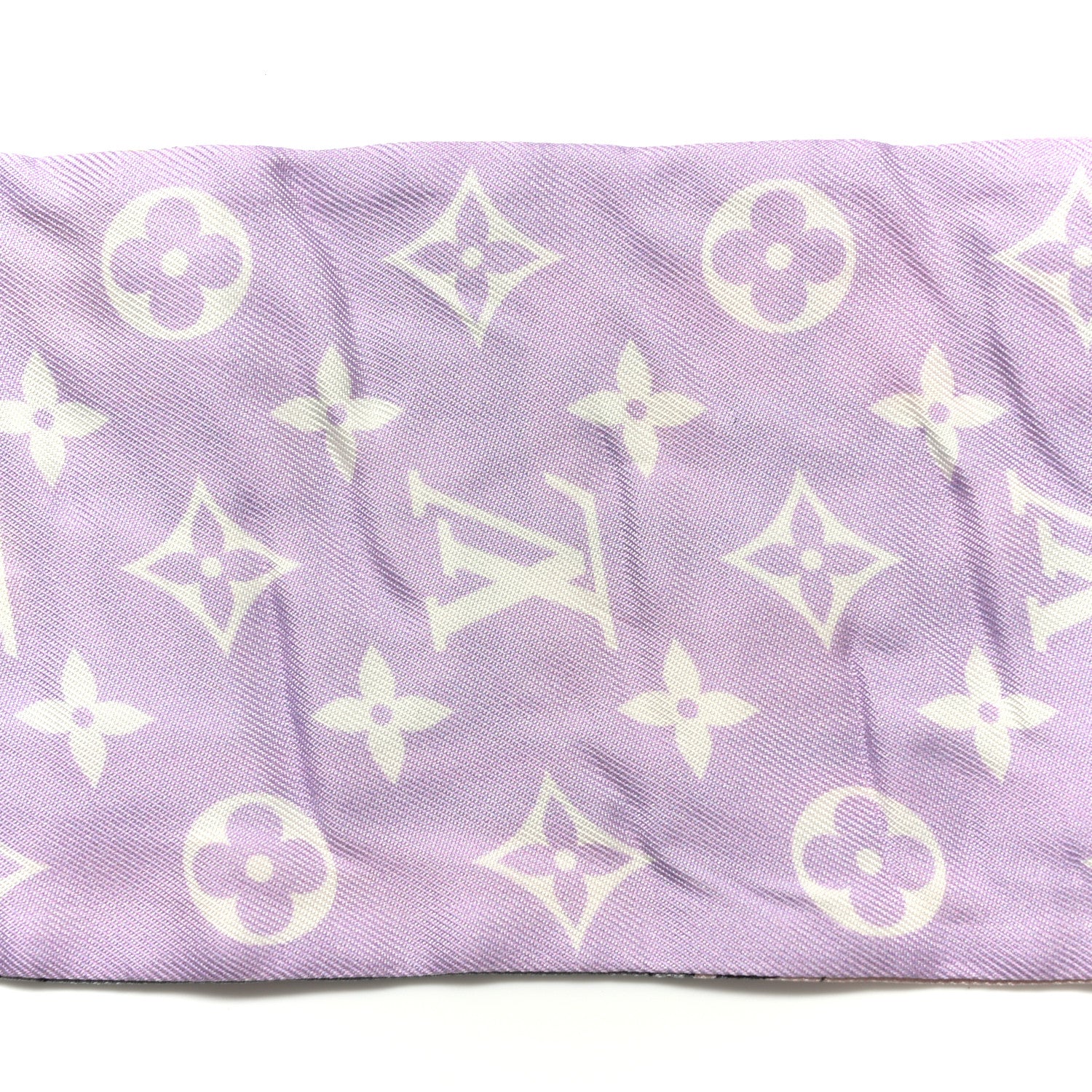 Louis Vuitton Silk Monogram Around The World Bandeau Mauve 5 of 5