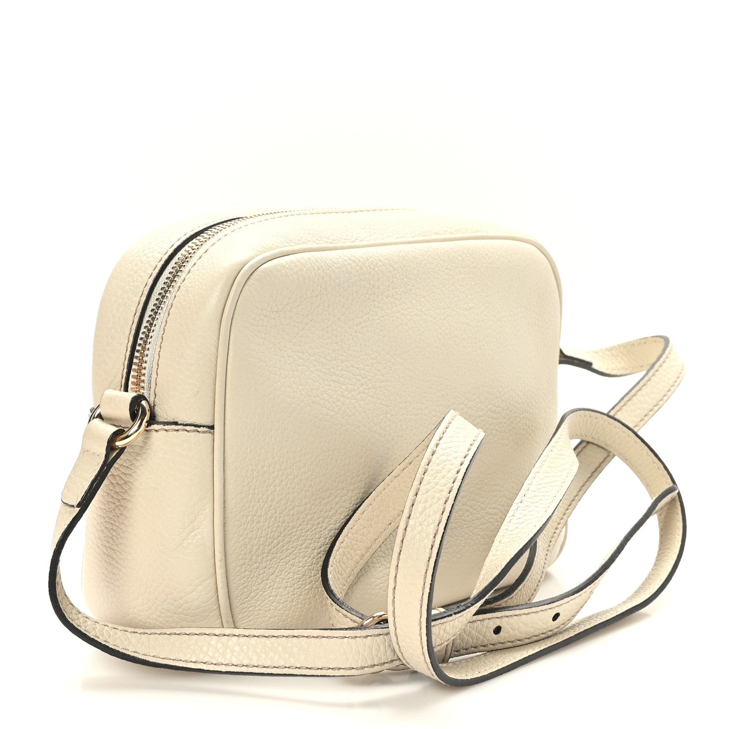 Gucci Pebbled Calfskin Small Soho Disco Bag Off White 3 of 9
