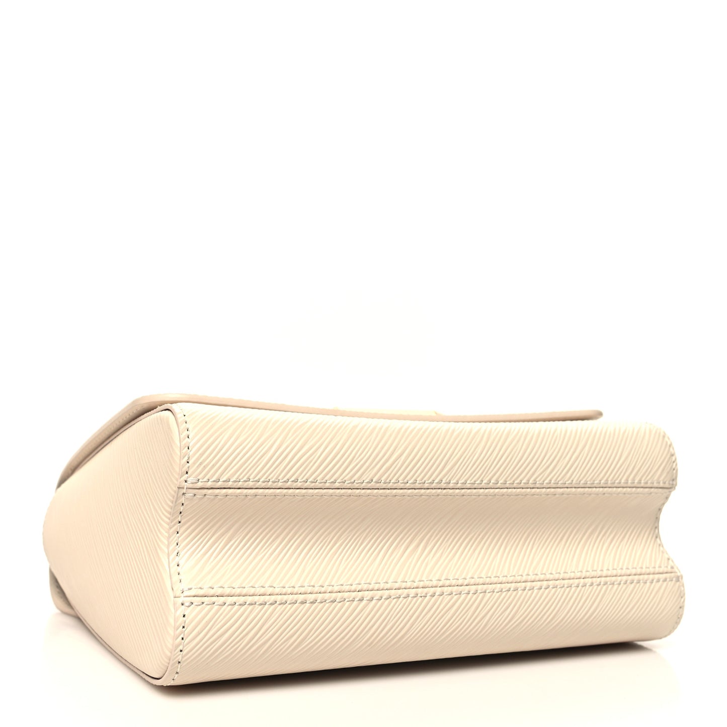 Epi Twist Monogram Flower Chain Shoulder Bag MM Quartz White
