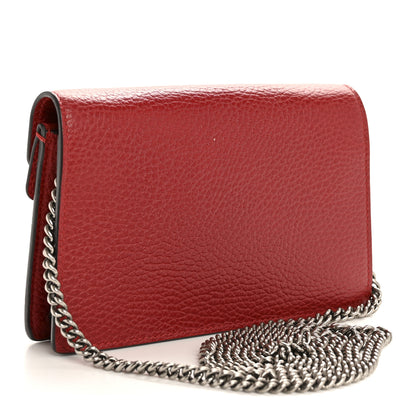 Gucci Calfskin Super Mini Dionysus Shoulder Bag Hibiscus Red 2 of 7