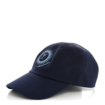 Hermes Cotton Canvas Sunshine Davis Cap 56 Marine 1 of 8