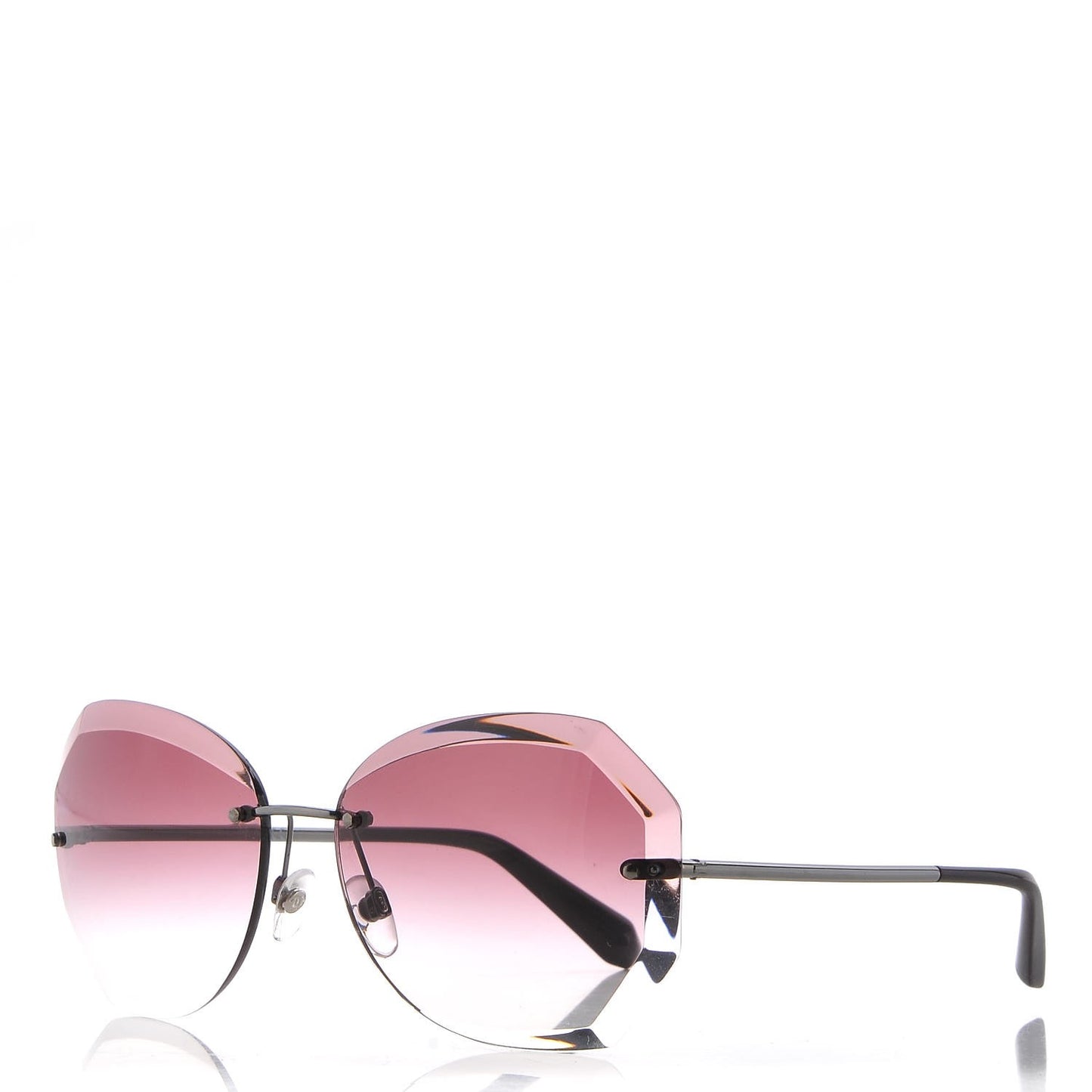 Metal Spring Round Sunglasses 4220 Pink
