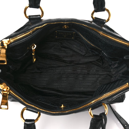 Prada Vitello Shine Shopping Satchel Black 5 of 8