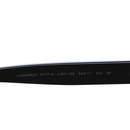 Chanel Acetate Polarized Square Sunglasses 5417-A Black 5 of 9