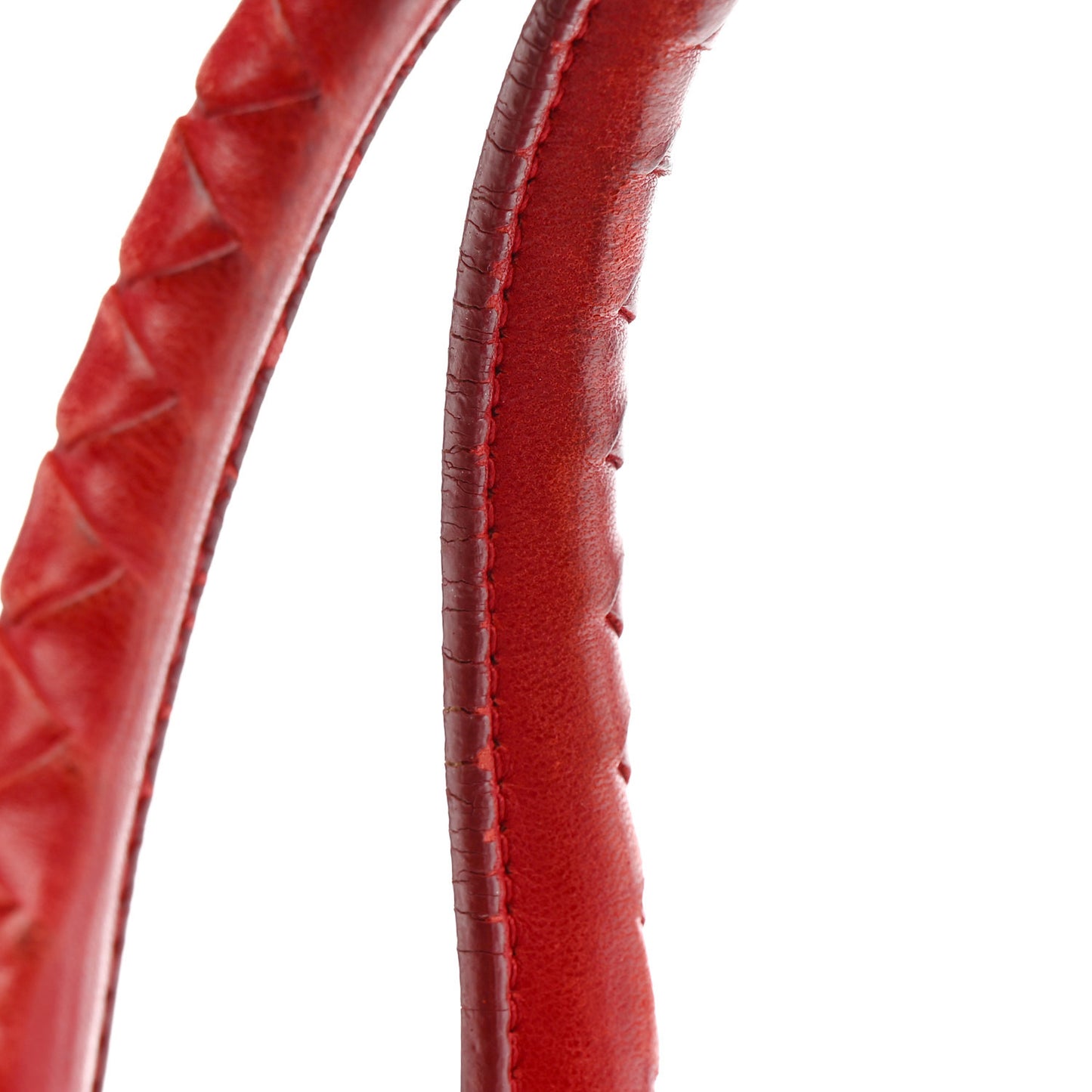 Nappa Intrecciato Montaigne Bag Red