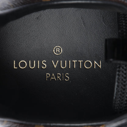 Louis Vuitton Suede Monogram Run Away Sneakers 37.5 Black 7 of 8