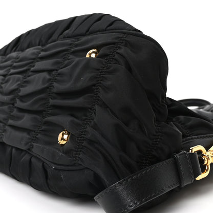 Prada Tessuto Nylon Gaufre Tote Black 9 of 9