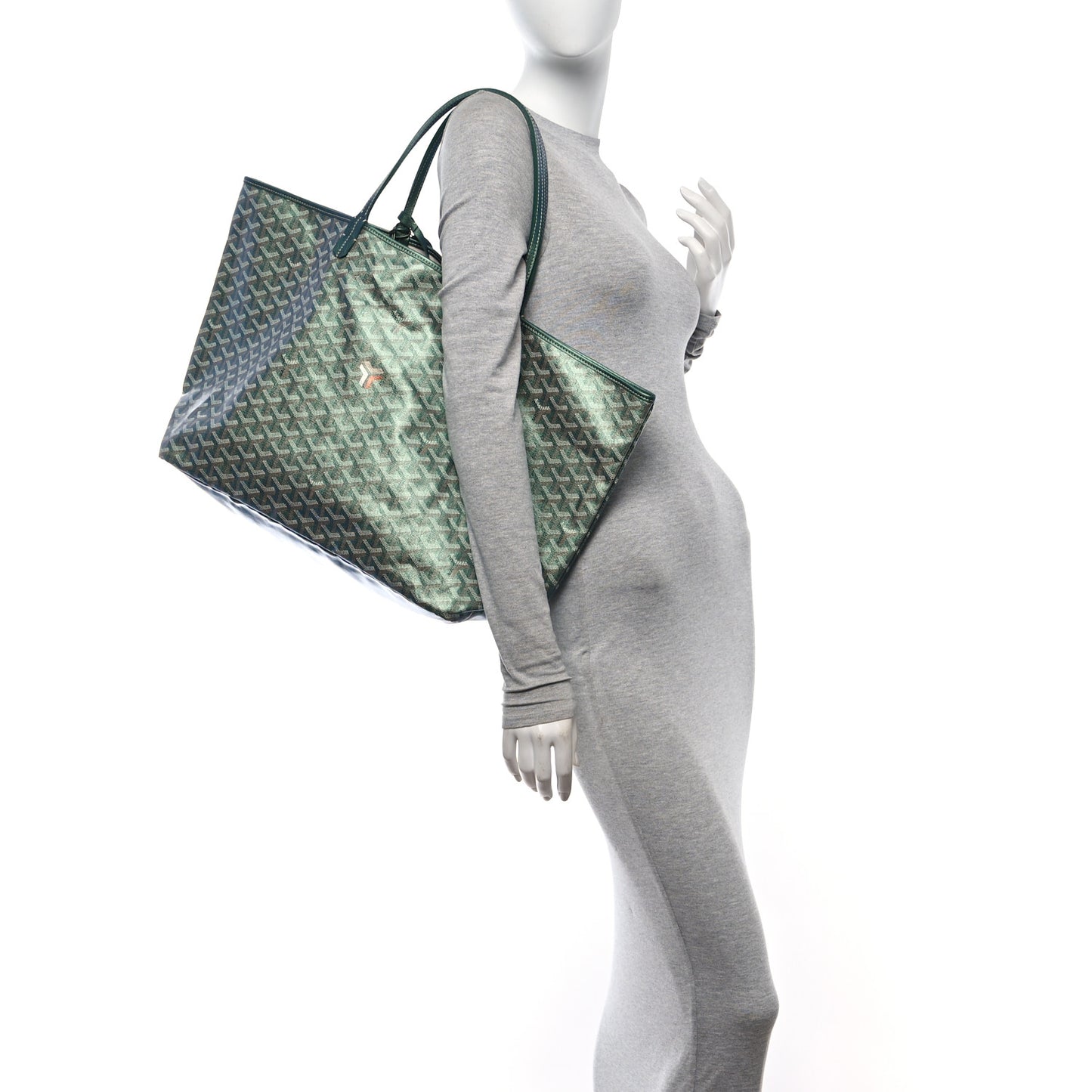 Iridescent Goyardine Saint Louis GM Pearly Green