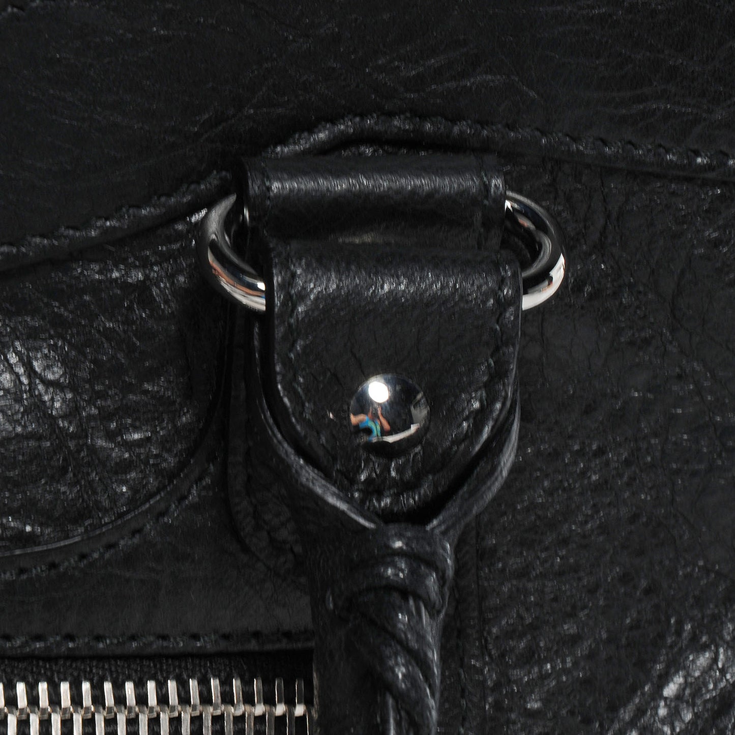 Agneau Giant 12 Silver Hardware First Black