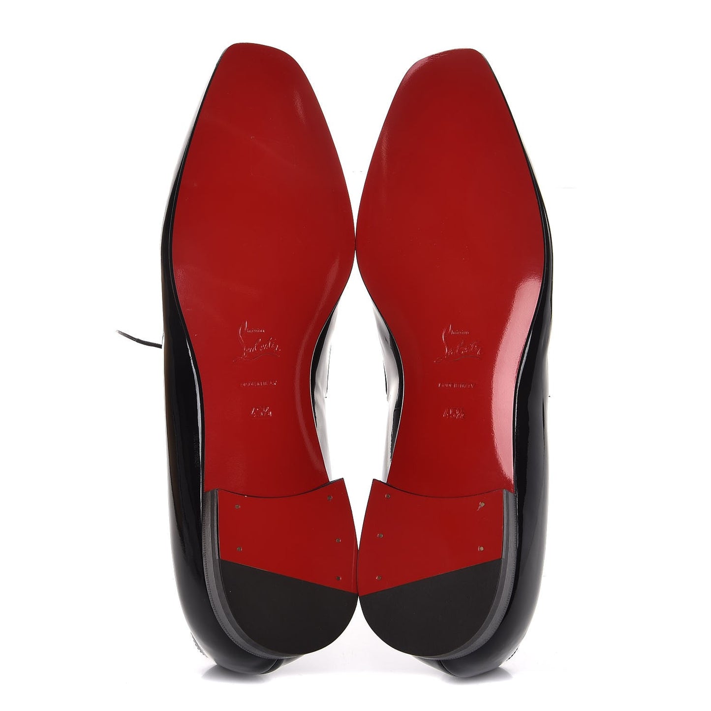 Pointeller Suede New Orleans Flat Loafers 45.5 Black