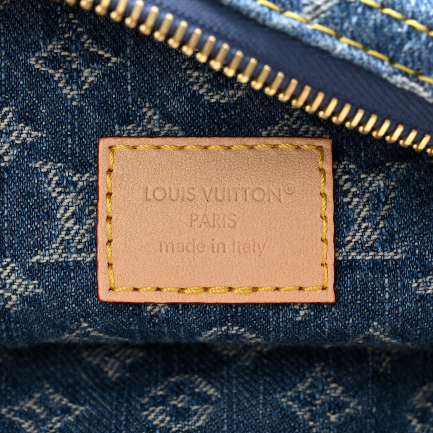 Monogram Denim Baggy PM  Blue