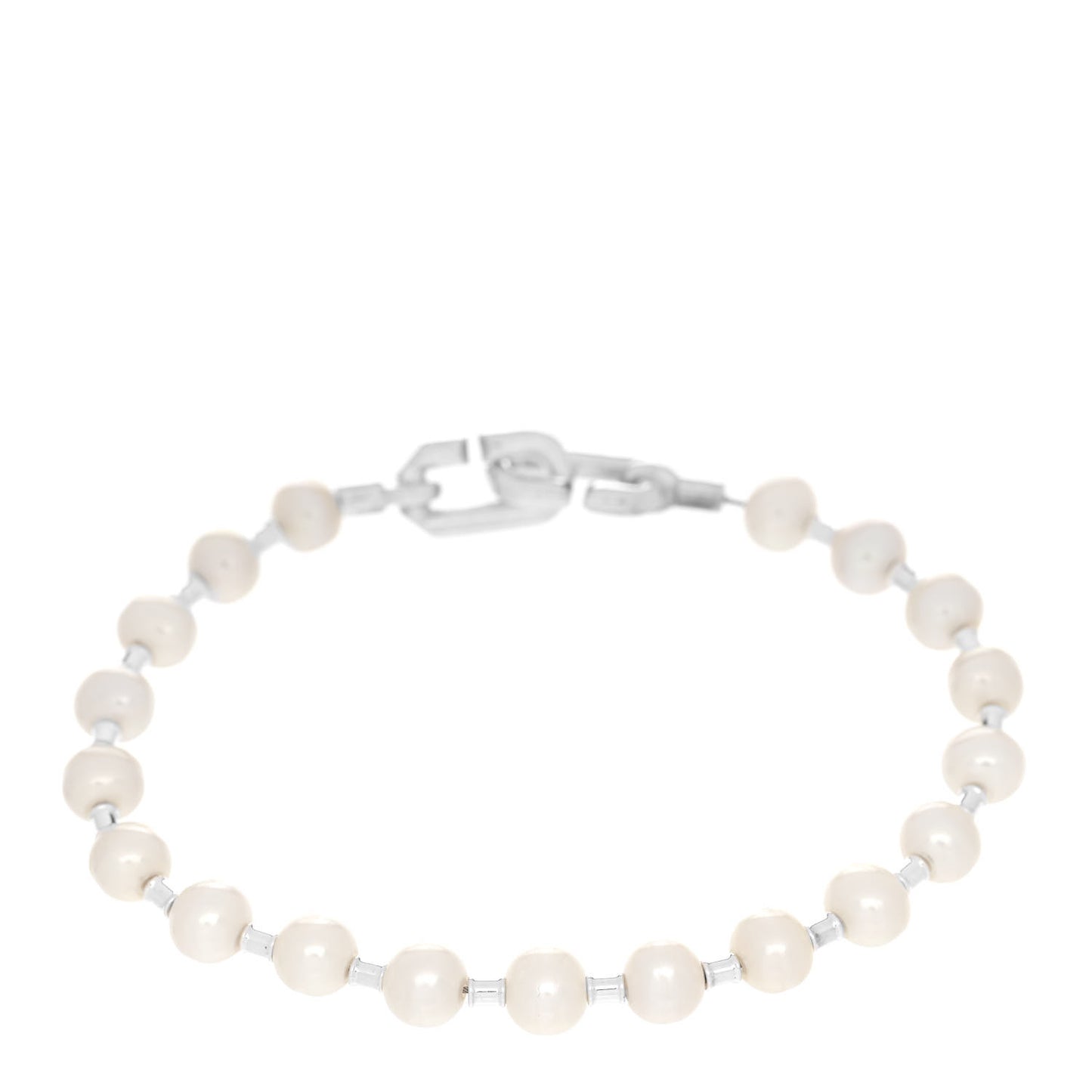 Sterling Silver Pearl 5-6mm HardWear Bracelet