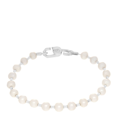 Tiffany Sterling Silver Pearl 5-6mm HardWear Bracelet 1 of 3