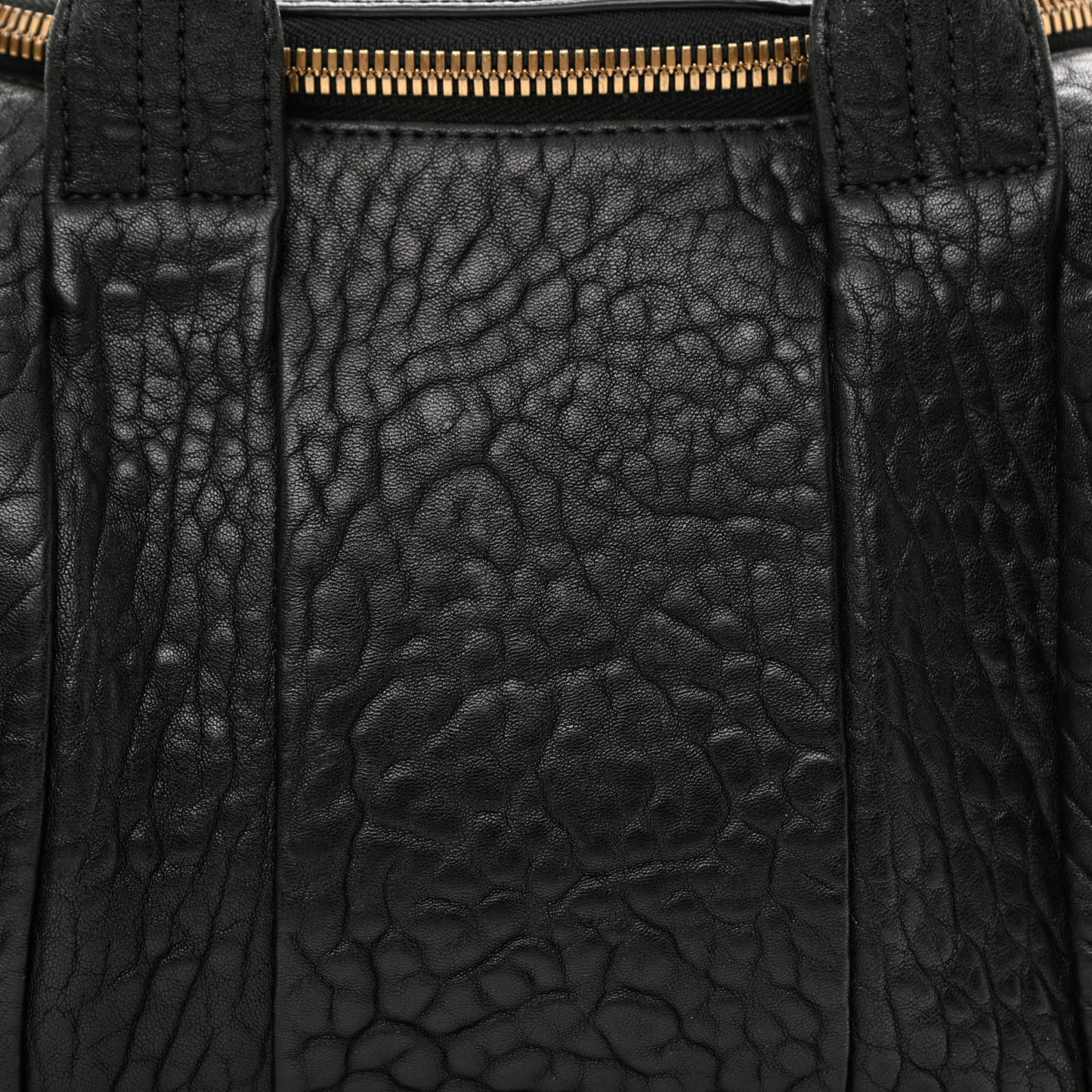 Pebbled Lambskin Rockie Black Rose Gold Hardware