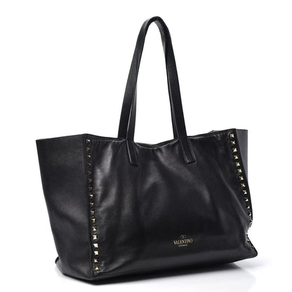 Valentino Garavani Nappa Medium Rockstud Soft Tote Black 3 of 12