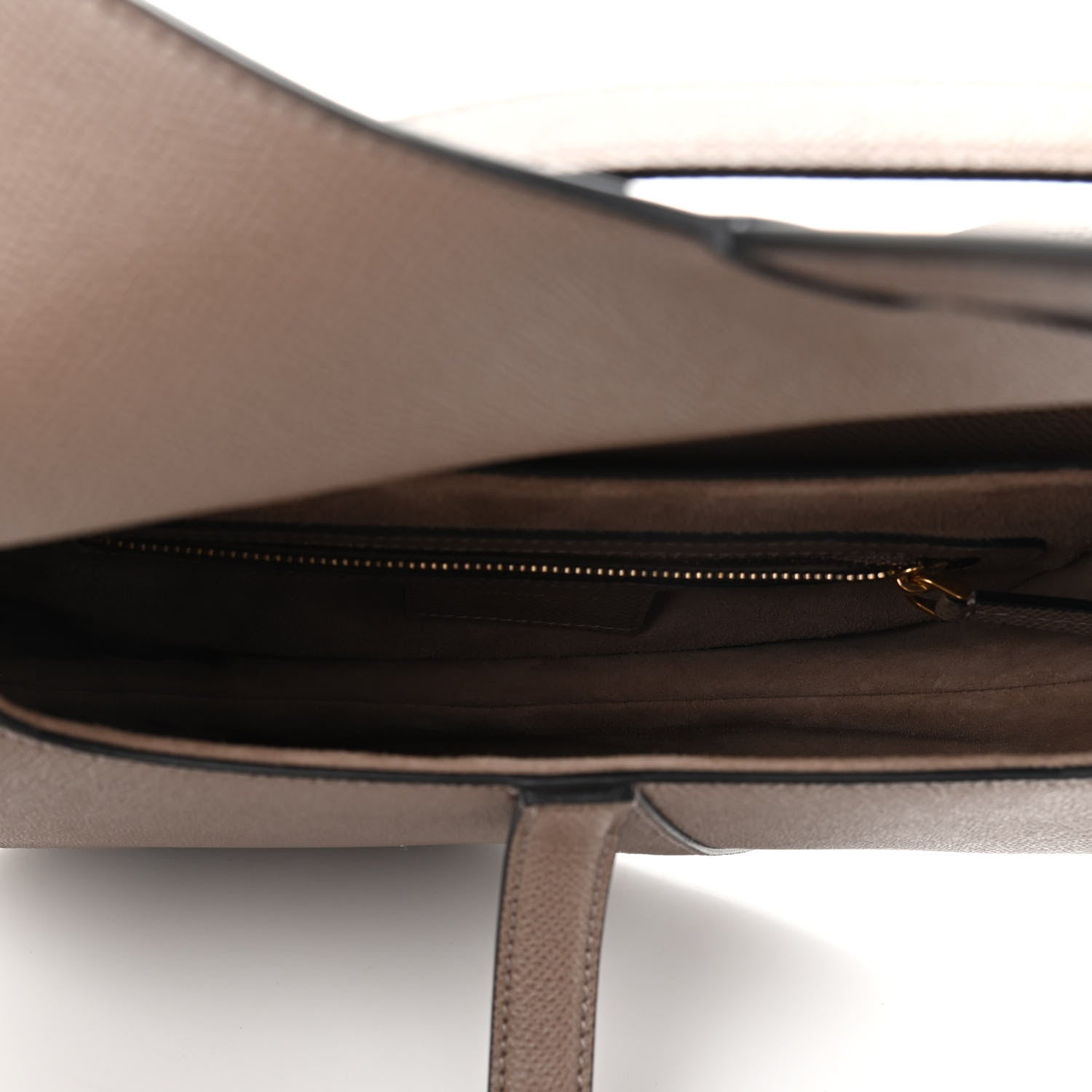 Christian Dior Grained Calfskin Saddle Bag Warm Taupe 5 of 9