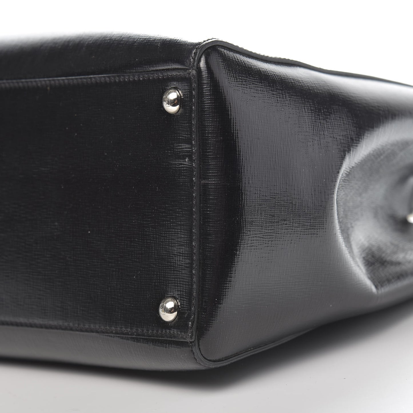 Patent Vitello Elite Regular 2Jours Tote Black