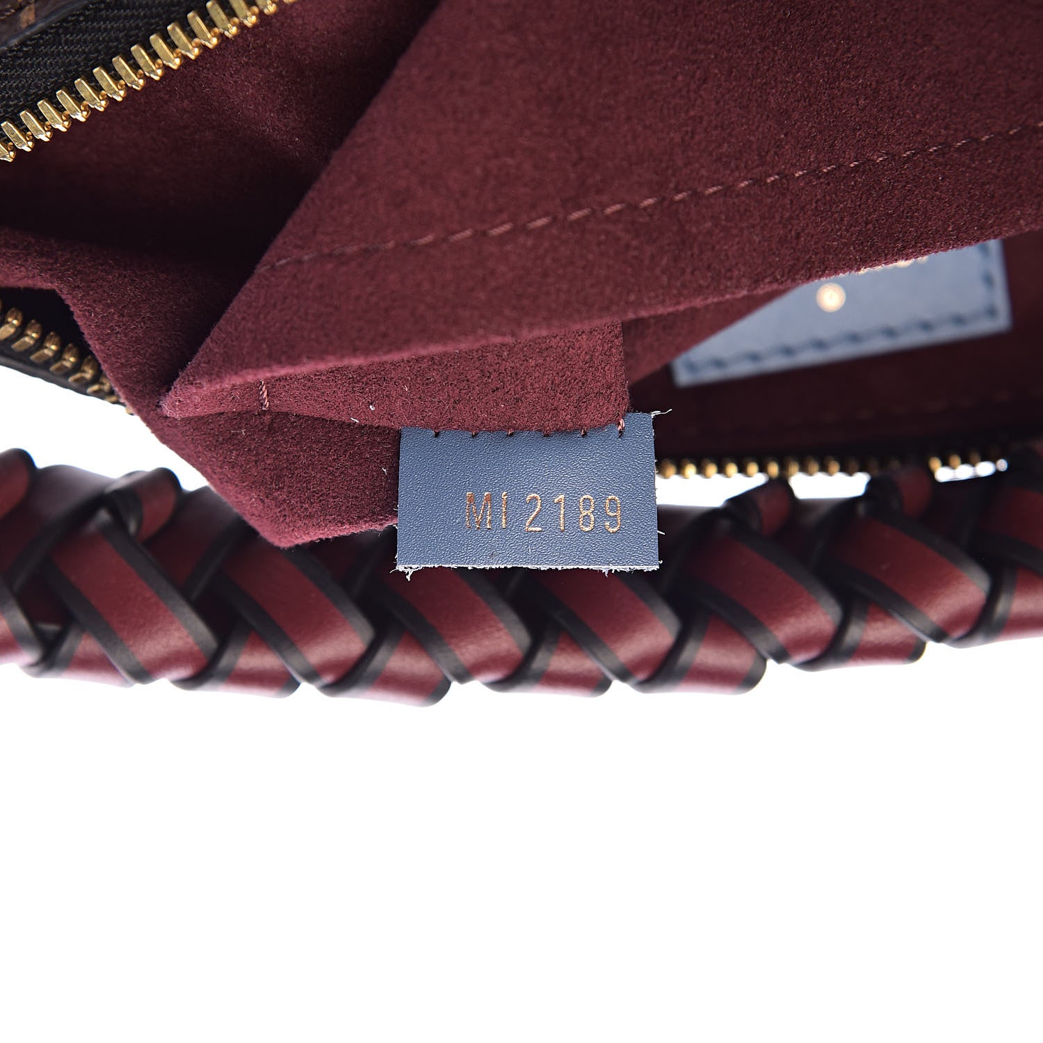 Louis Vuitton Monogram Beaubourg Hobo Mini Bordeaux Red Peach Safran Blue Jean Blue 7 of 11