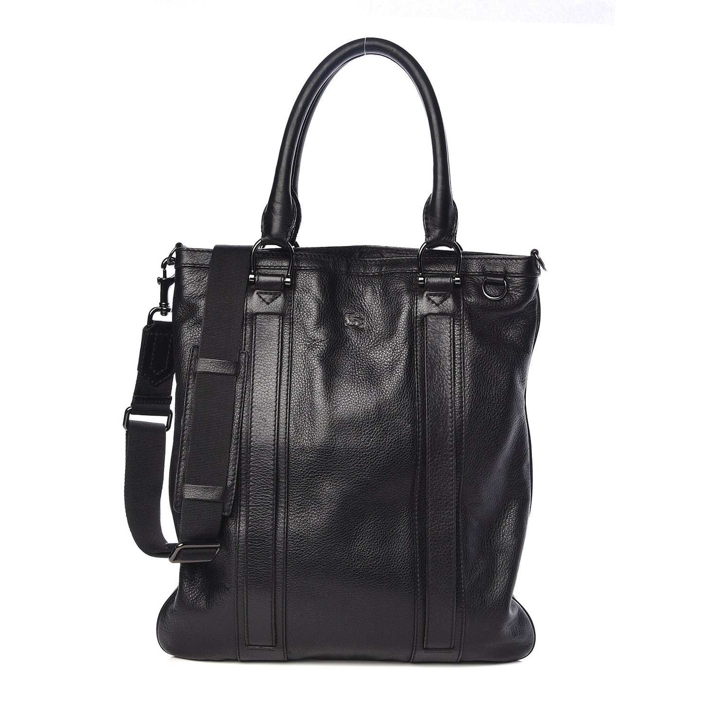 Grainy Calfskin Tote Black