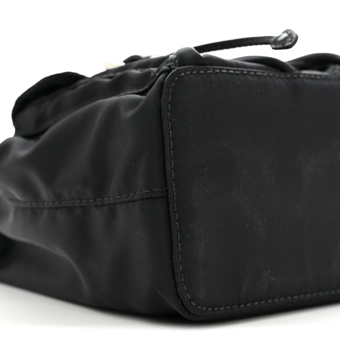 Nylon Vela Mini Crossbody Backpack Black