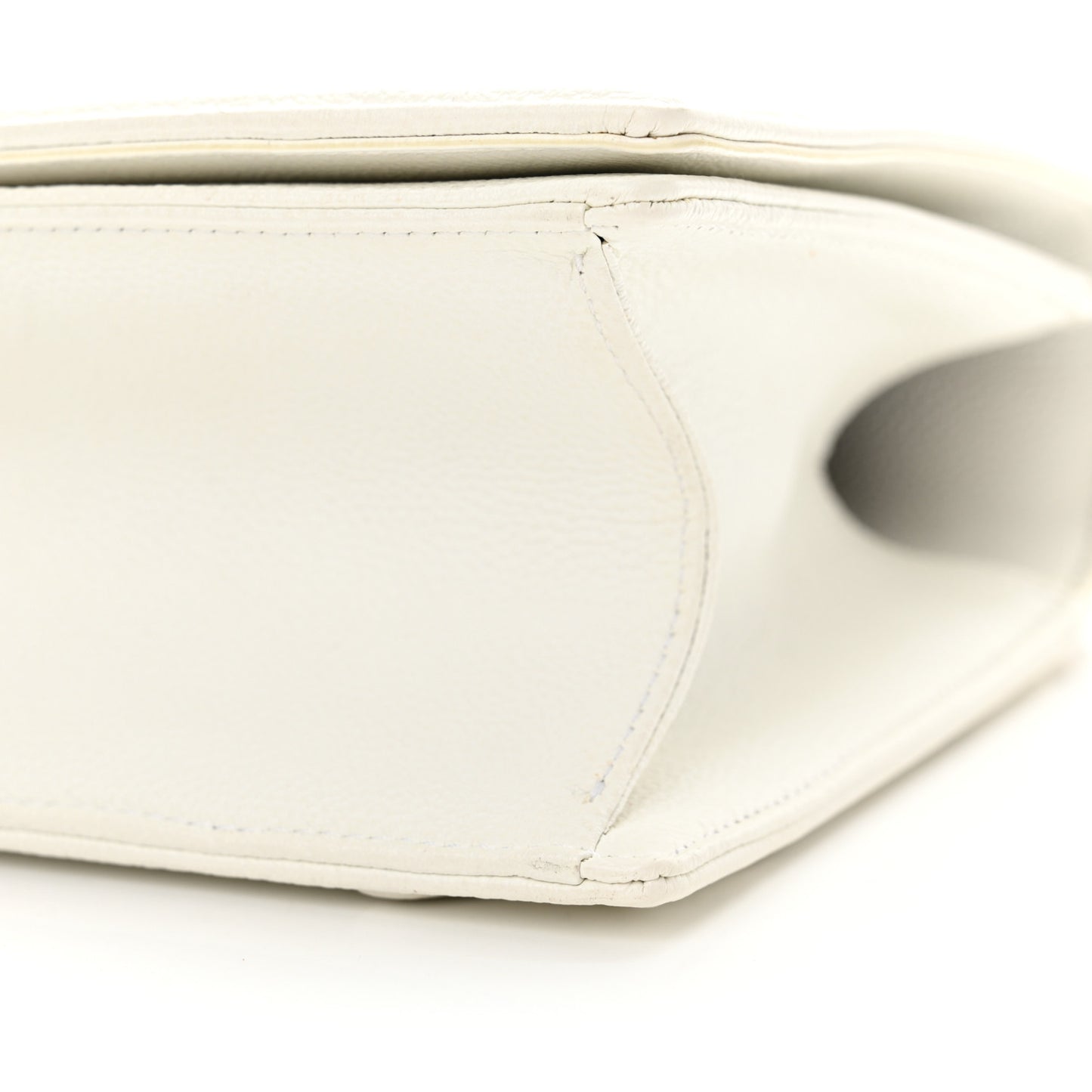 Calfskin Medium Diorama Flap Bag Off White