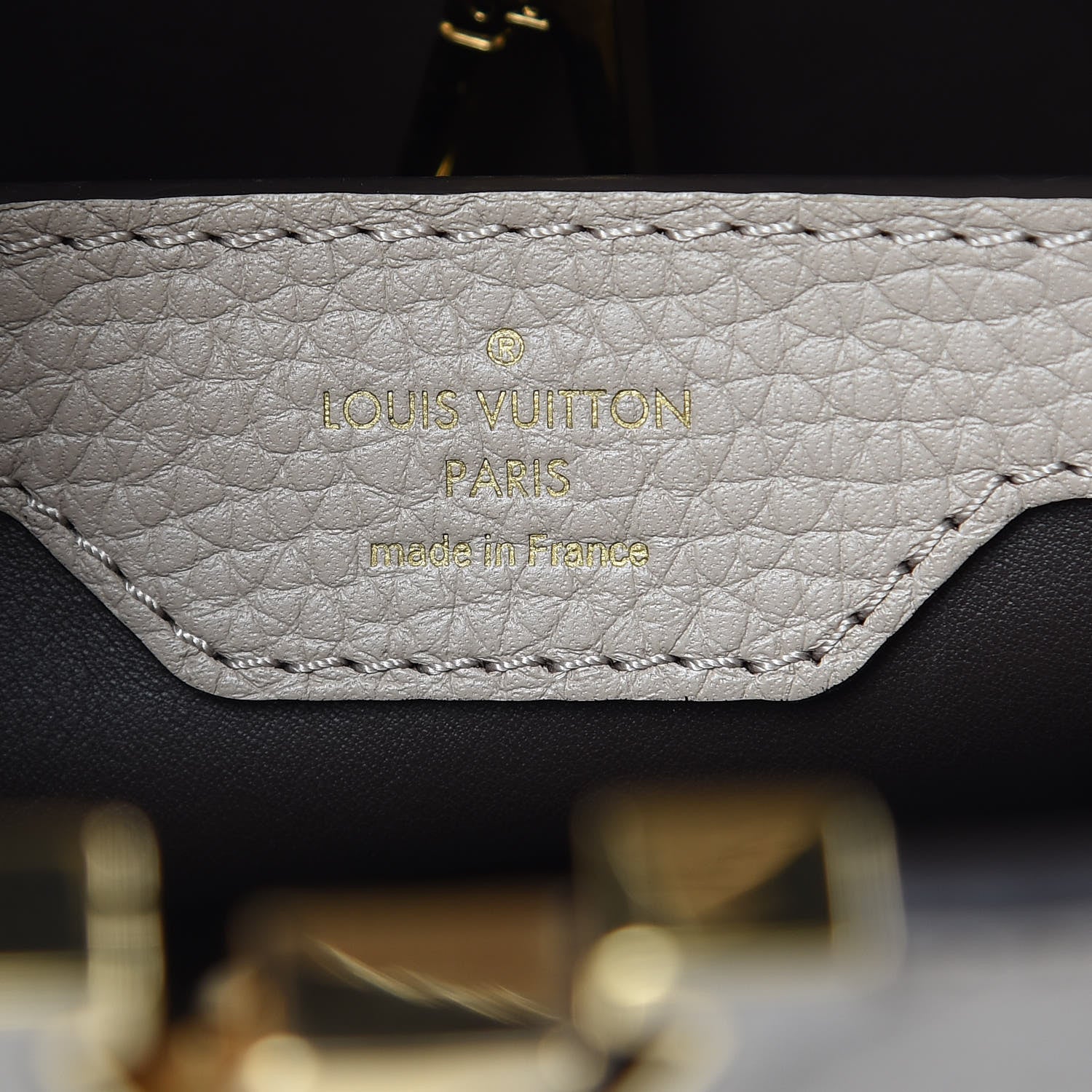 Louis Vuitton Taurillon Capucines BB Galet 6 of 8