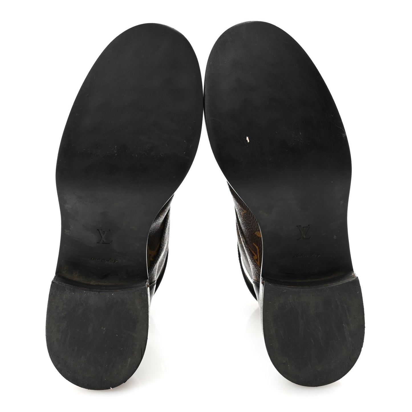 Calfskin Monogram Wonderland Flat Ranger Boots 40 Black