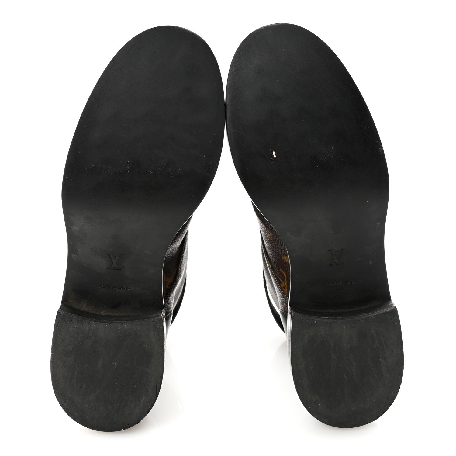 Louis Vuitton Calfskin Monogram Wonderland Flat Ranger Boots 40 Black 6 of 8